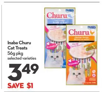 Longo's Inaba Churu Cat Treats offer