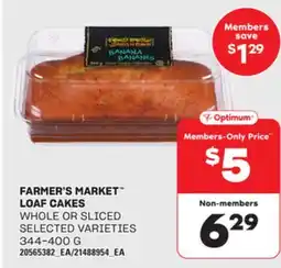 Loblaws FARMER'S MARKET LOAF CAKES offer