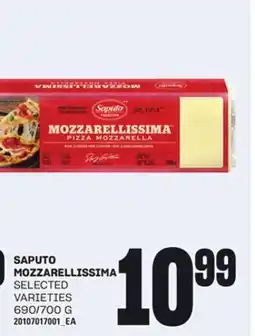 Loblaws SAPUTO MOZZARELLISSIMA, 690/700 G offer