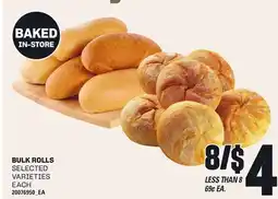 Loblaws BULK ROLLS offer