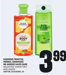 Loblaws GARNIER FRUCTIS, HERBAL ESSENCES OR AUSSIE HAIR CARE offer