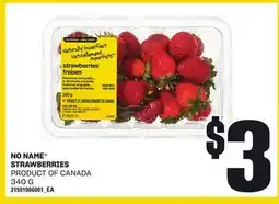 Loblaws NO NAME STRAWBERRIES, 340 G offer