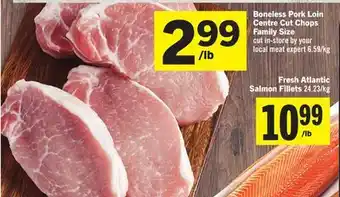 Foodland Boneless Pork Loin Centre Cut Chops Family Size offer
