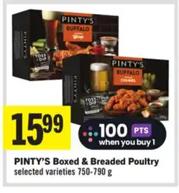 Foodland PINTY'S Boxed & Breaded Poultry selected varieties 750-790 g offer