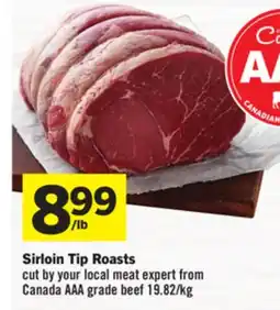 Foodland Sirloin Tip Roasts offer