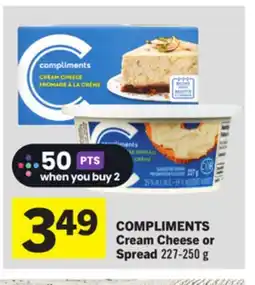 Foodland COMPLIMENTS Cream Cheese or Spread offer