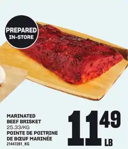 Independent Grocer MARINATED BEEF BRISKET offer