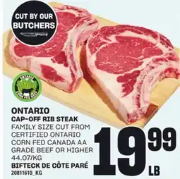 Independent Grocer CAP-OFF RIB STEAK offer