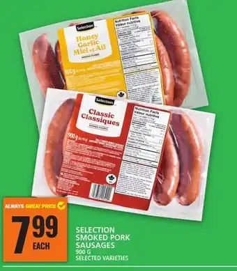 Food Basics SELECTION SMOKED PORK SAUSAGES offer