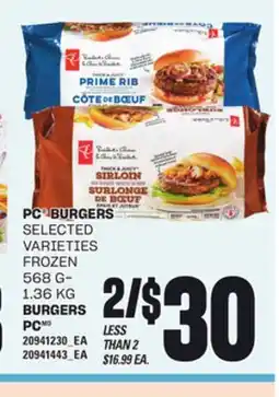 Independent Grocer PC BURGERS, 568 G-1.36 KG offer