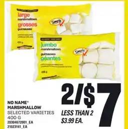 Independent Grocer NO NAME MARSHMALLOW, 400 G offer