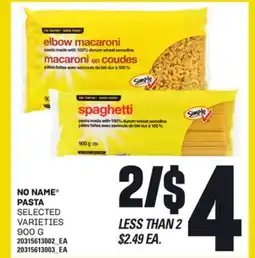 Independent Grocer NO NAME PASTA, 900 G offer