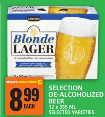 Food Basics SELECTION DE-ALCOHOLIZED BEER offer