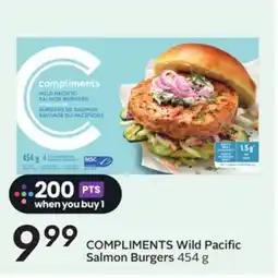 Sobeys COMPLIMENTS Wild Pacific Salmon Burgers offer