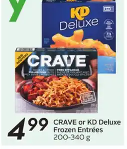 Sobeys CRAVE or KD Deluxe Frozen Entrées offer
