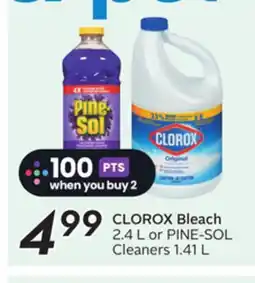 Sobeys CLOROX Bleach offer