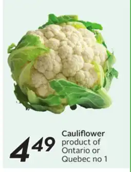Sobeys Cauliflower offer