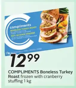 Sobeys COMPLIMENTS Boneless Turkey Roast offer