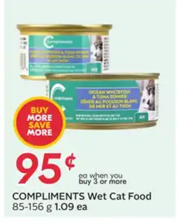 Sobeys COMPLIMENTS Wet Cat Food offer