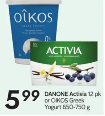 Sobeys DANONE Activia offer