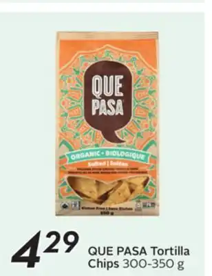 Sobeys QUE PASA Tortilla Chips offer