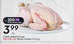 Sobeys COMPLIMENTS Fresh AIR-CHILLED Whole Chicken offer