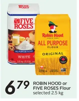 Sobeys ROBIN HOOD or FIVE ROSES Flour offer