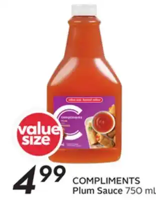 Sobeys COMPLIMENTS Plum Sauce offer