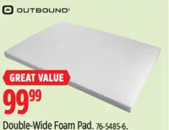 Canadian Tire Outbound Double-Wide Foam Pad offer