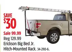 Canadian Tire Erickson Big Bed Jr. Hitch-Mounted Rack offer