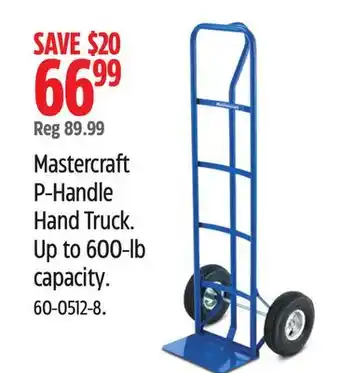 Canadian Tire Mastercraft P-Handle Hand Truck offer