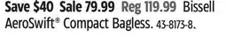 Canadian Tire Bissell AeroSwift Compact Bagless offer