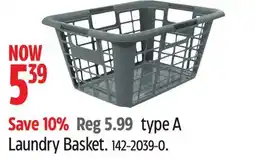 Canadian Tire type A Laundry Basket offer