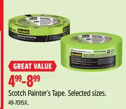 Canadian Tire Scotch Painter's Tape offer