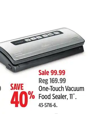 Canadian Tire Cuisinart One-Touch Vacuum Food Sealer, 11 offer