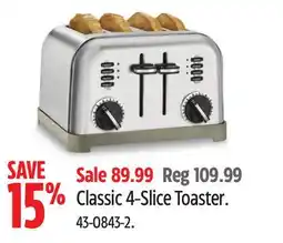 Canadian Tire Cuisinart Classic 4-Slice Toaster offer