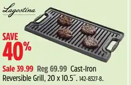 Canadian Tire Lagostina Cast-Iron Reversible Grill, 20 x 10.5 offer