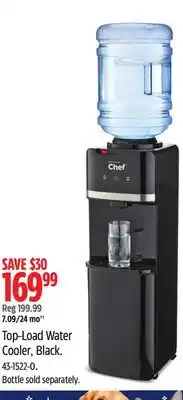 Canadian Tire Master Chef Top-Load Water Cooler, Black offer
