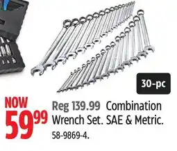 Canadian Tire Mastercraft Combination Wrench Set offer