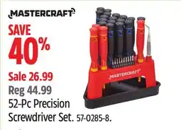 Canadian Tire Mastercraft 52-Pc Precision Screwdriver Set offer