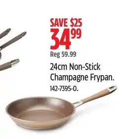 Canadian Tire Paderno 24cm Non-Stick Champagne Frypan offer