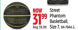 Canadian Tire Spalding Street Phantom Basketball, Size 7 offer