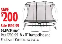 Canadian Tire Springfree 8 x 11' Trampoline and Enclosure Combo offer