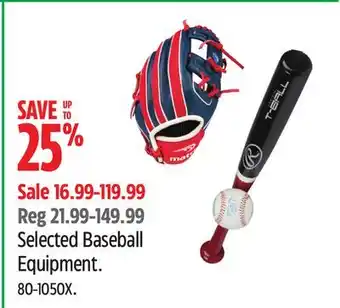Canadian Tire Rawlings Selected Baseball Equipment offer