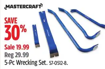 Canadian Tire Mastercraft 5-PcWrecking Set offer