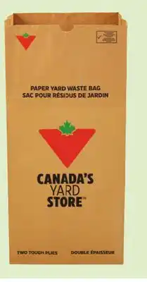 Canadian Tire Yard Waste 2-Ply Paper Bags, 20-Pack offer
