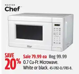 Canadian Tire Master Chef 0.7 Cu-Ft Microwave offer
