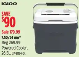 Canadian Tire Igloo Powered Cooler, 26.5L offer