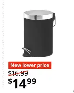 IKEA EKOLN Trash can, dark gray, 3 l (1 gallon) offer