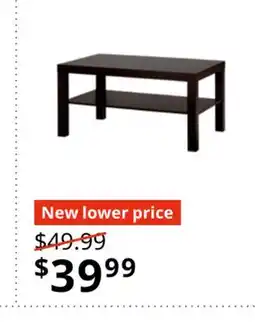 IKEA LACK Coffee table, black-brown, 90x55 cm (35 3/8x21 5/8 ) offer